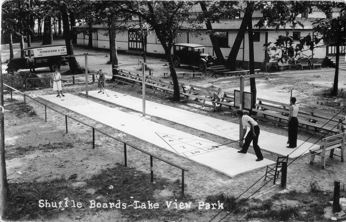 Greens Pavillion - Shuffleboard In 1933 From Dan Cherry (newer photo)